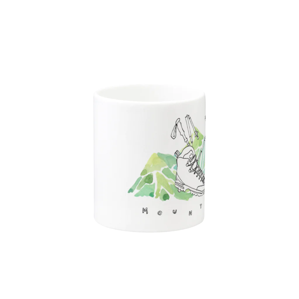 山peoplesの山の相棒 Mug :other side of the handle