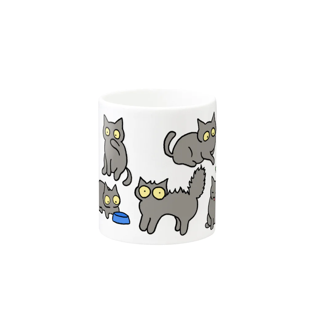 えのころのねこがたくさん Mug :other side of the handle