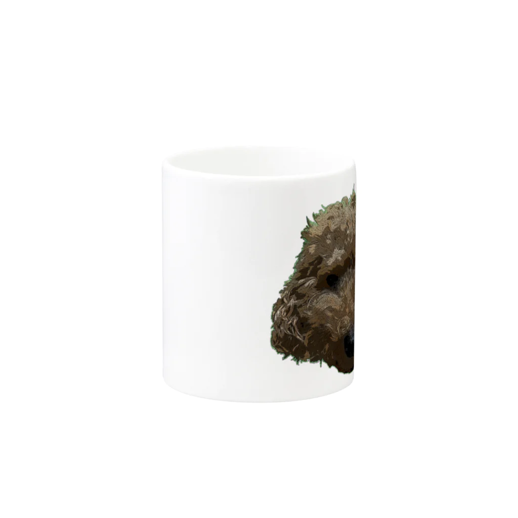 NORITAMAのトイプードル Mug :other side of the handle