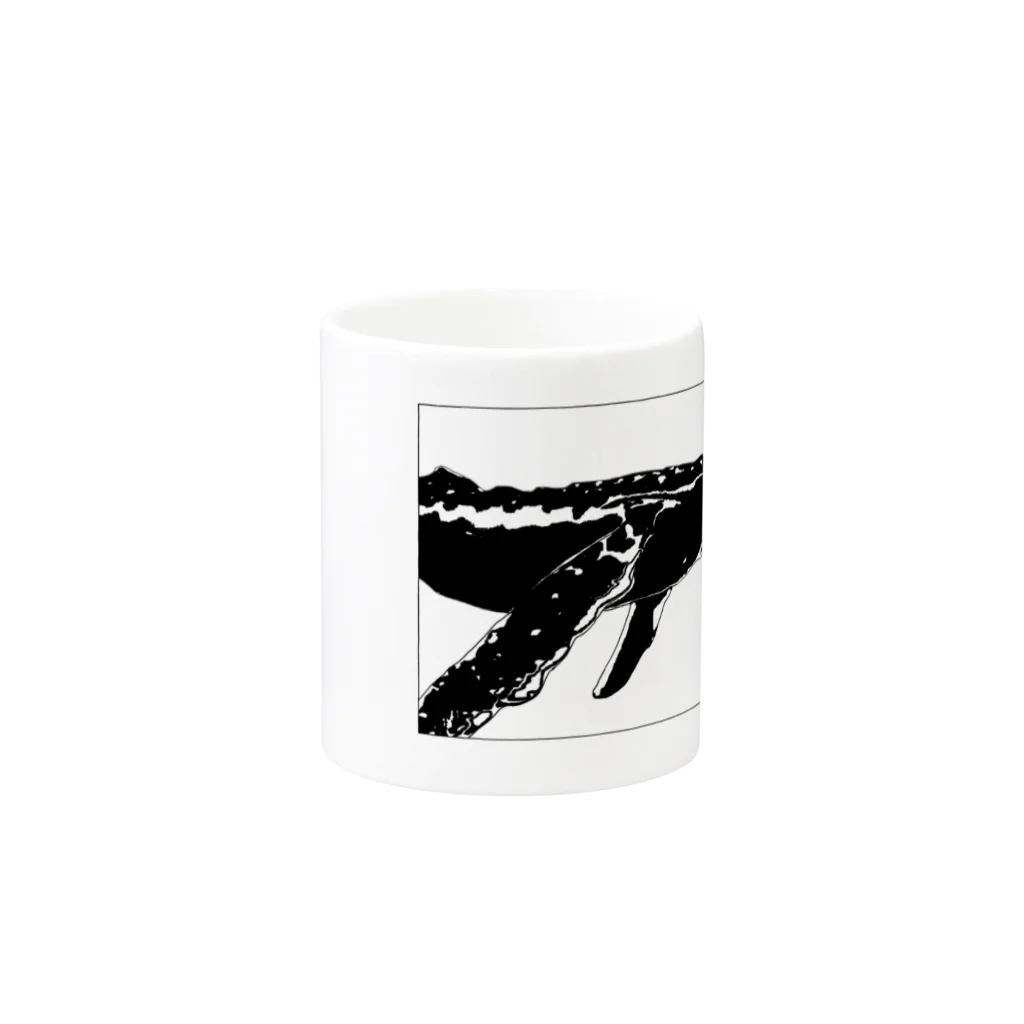 れいのTHE WHALE（クジラ） Mug :other side of the handle