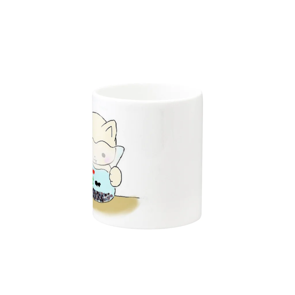 関西弁パンダの金魚ねこ Mug :other side of the handle