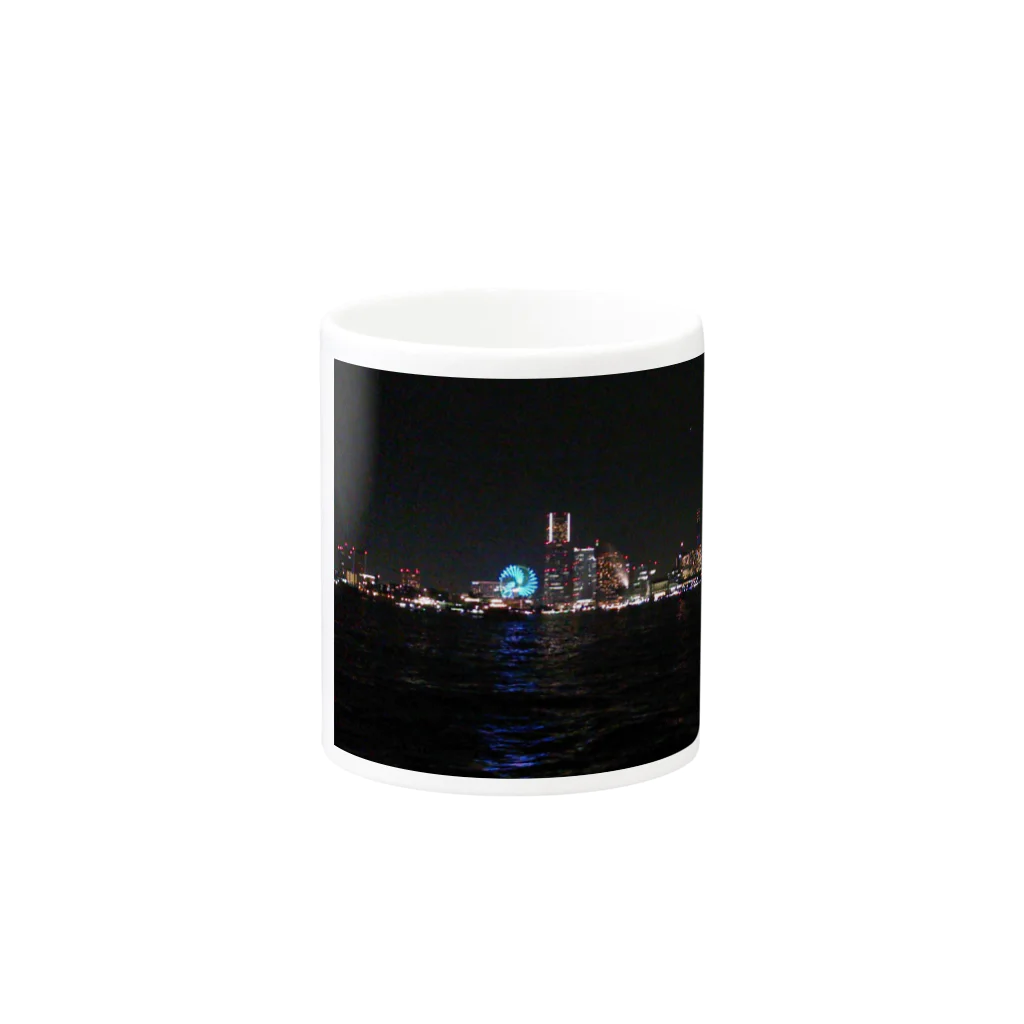 関西弁パンダの横浜の夜景 Mug :other side of the handle