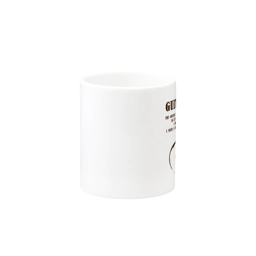 TACAのグッズ売り場のギターライフ茶 Mug :other side of the handle