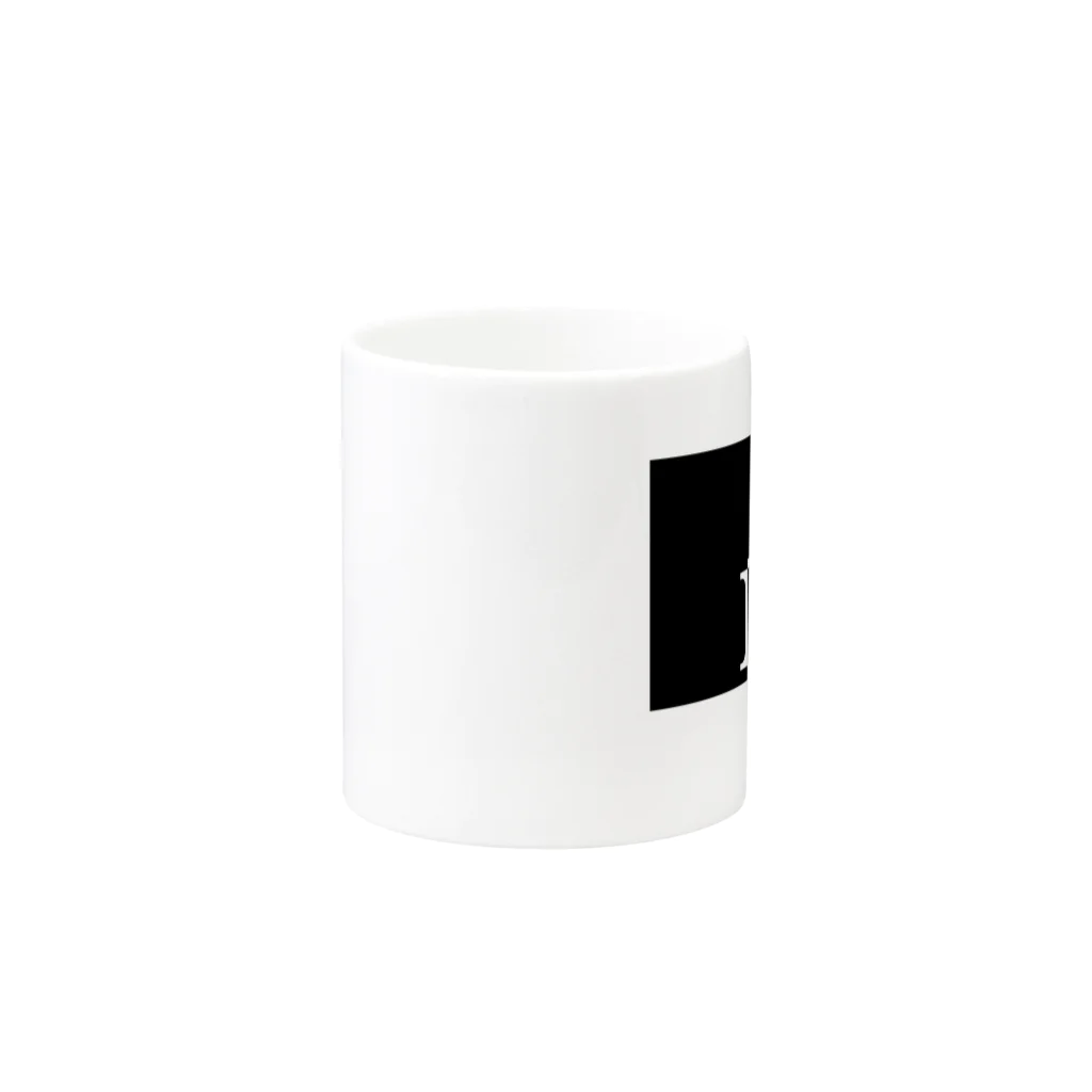シンプルデザイン：Ｔシャツ・パーカー・スマートフォンケース・トートバッグ・マグカップのシンプルデザインアルファベットI Mug :other side of the handle