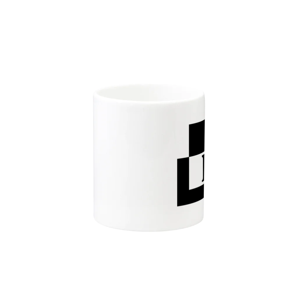 シンプルデザイン：Ｔシャツ・パーカー・スマートフォンケース・トートバッグ・マグカップのシンプルデザインアルファベットR Mug :other side of the handle