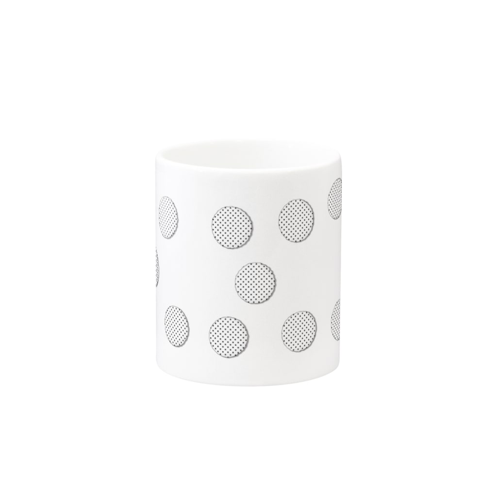 ミラくまのドット柄 Mug :other side of the handle