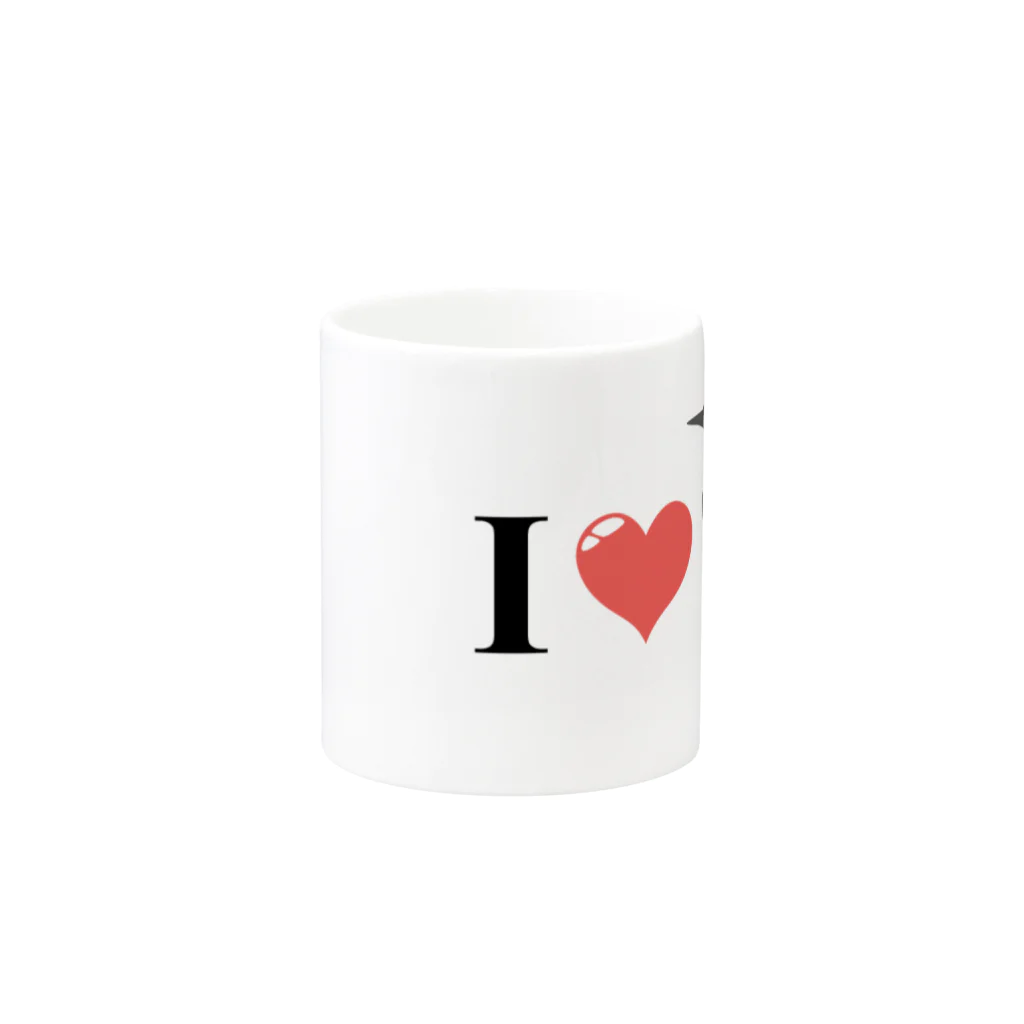 BANJOの赤い足の天使★ケイマフリ Mug :other side of the handle