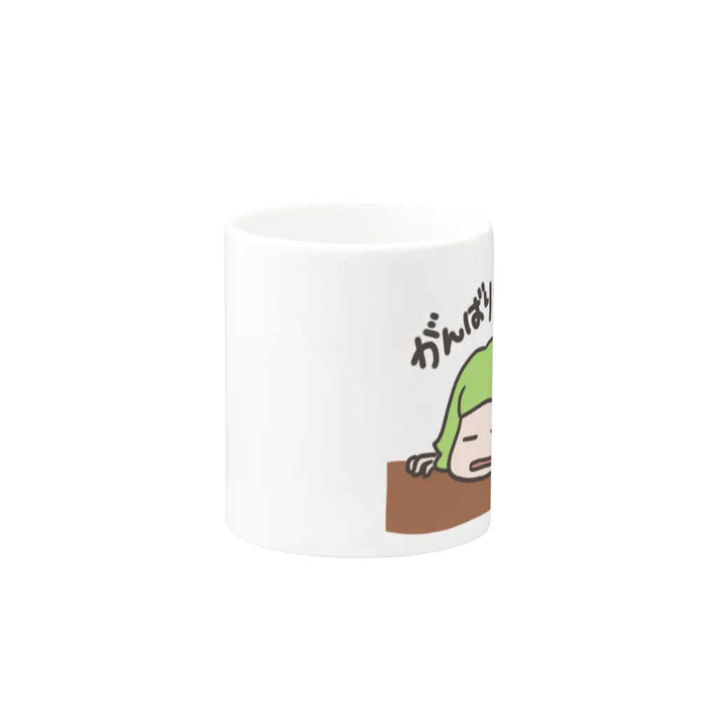 木ノ下商店のオカッパみっちゃん Mug :other side of the handle