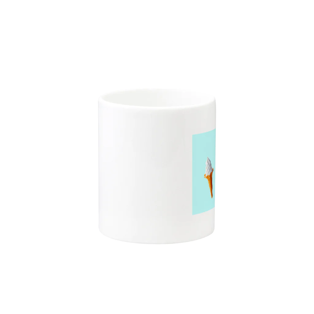 薄力の空で分身しちゃってるソフトクリーム Mug :other side of the handle