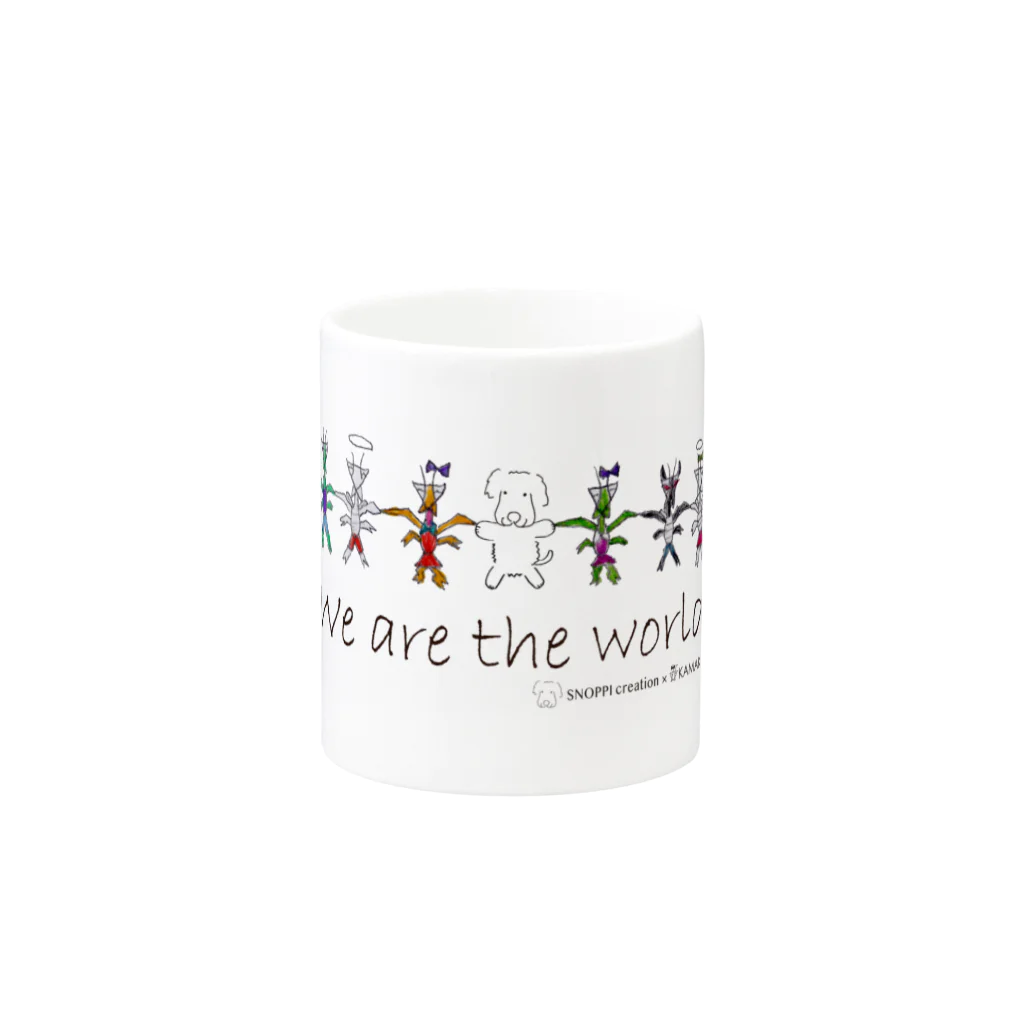 SNOPPI×パラキャリのWe are the world vol.3 Mug :other side of the handle