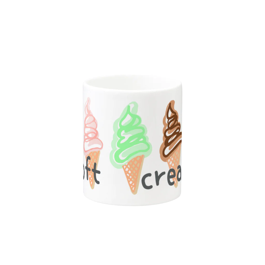 blueHawaiiのsoftcream カラフル Mug :other side of the handle