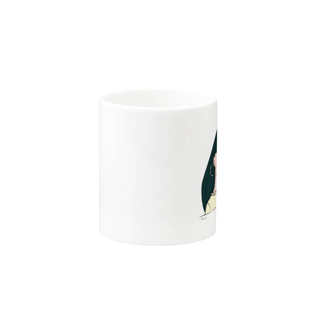 asukaのGreenちゃん Mug :other side of the handle