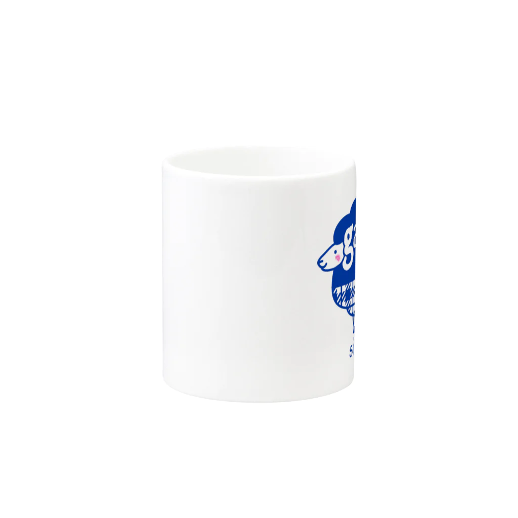 hodocoのガレリー　青 Mug :other side of the handle