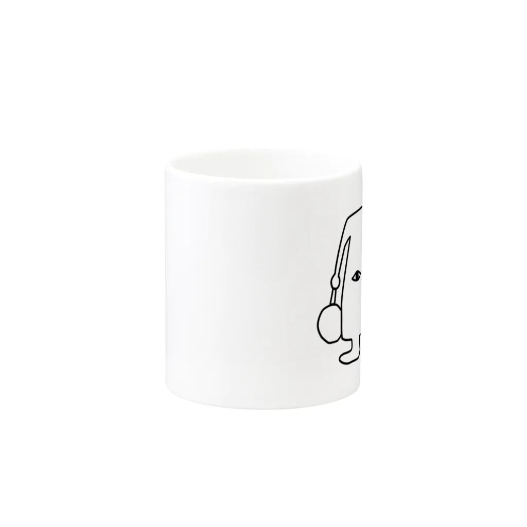オオバ=タンの三つ目 Mug :other side of the handle