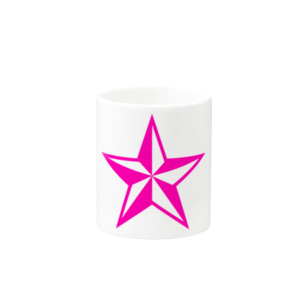 sakuraismのSTAR pink マグカップの取っ手の反対面