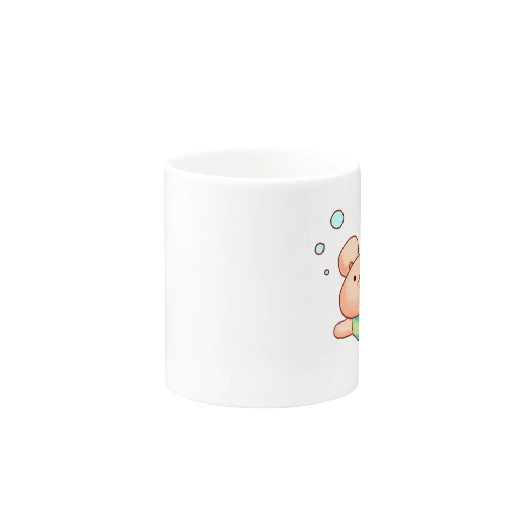 ましゅじろうのすいすい Mug :other side of the handle