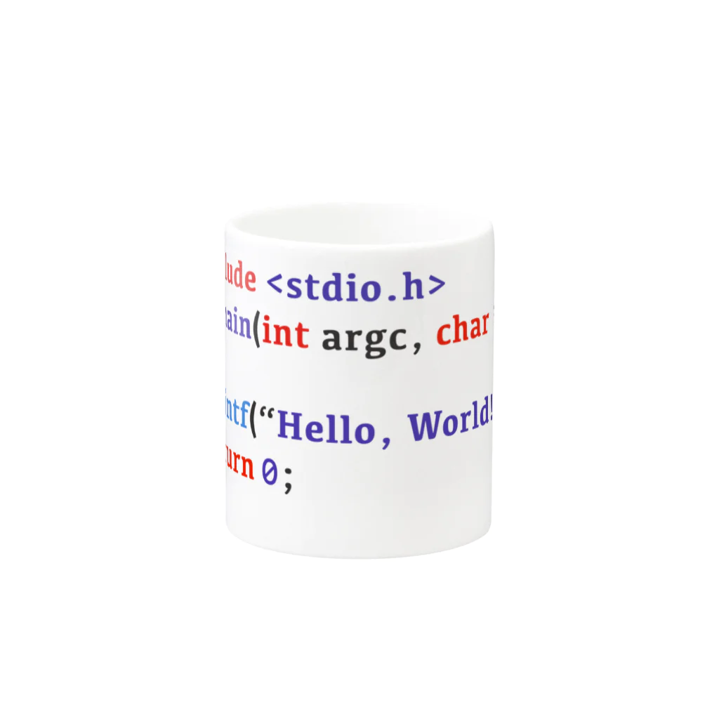 しょーたのC言語 Hello World Mug :other side of the handle