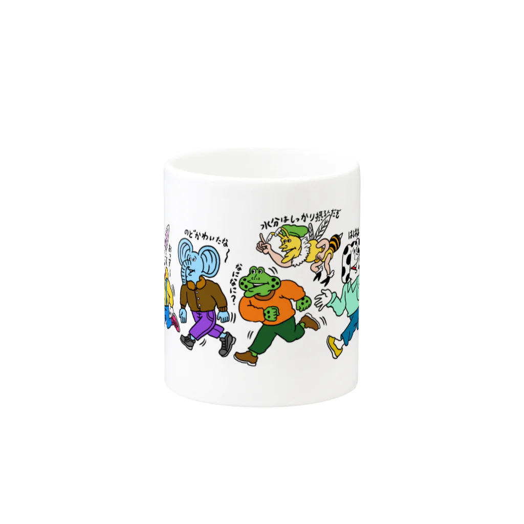 THE DOUBUTSU-ZOO SHOPのどうぶつーズ Mug :other side of the handle