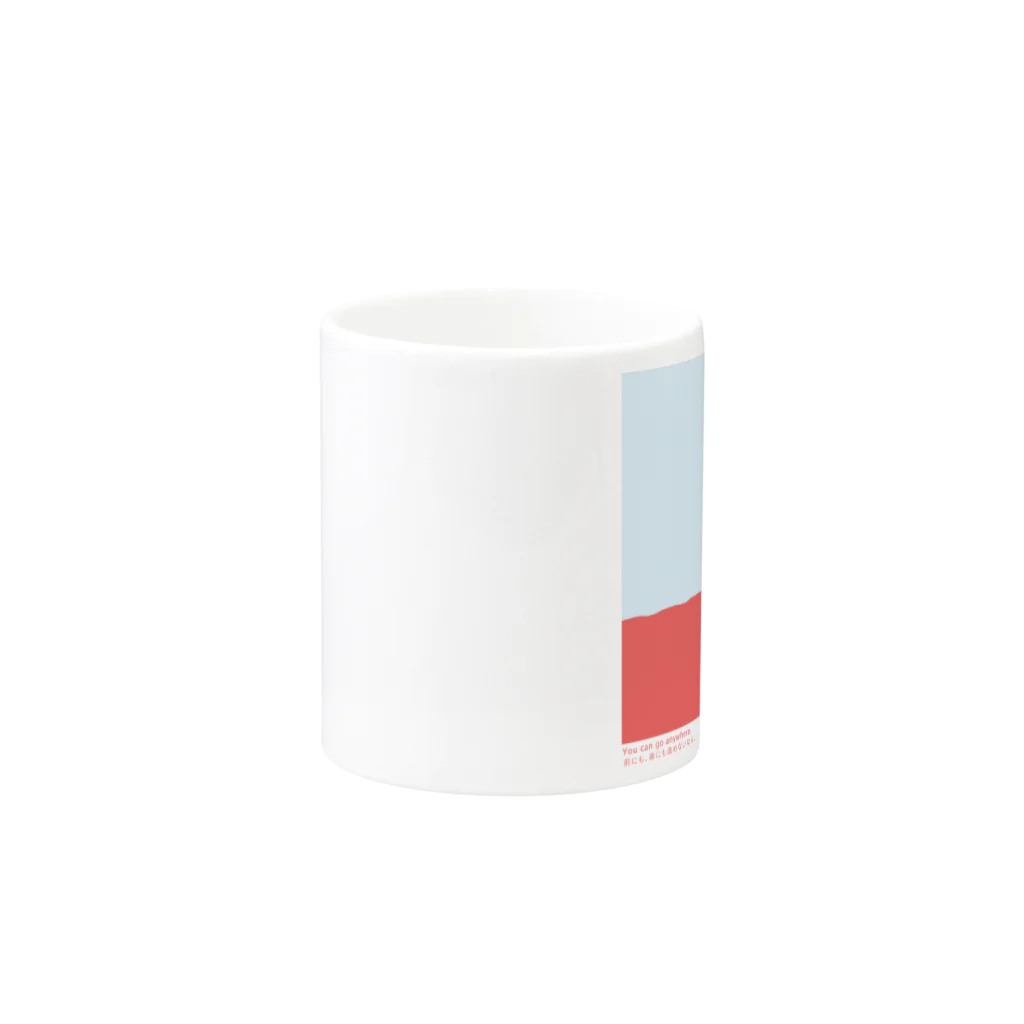 Takechan shopの【hitocoto】カニ Mug :other side of the handle