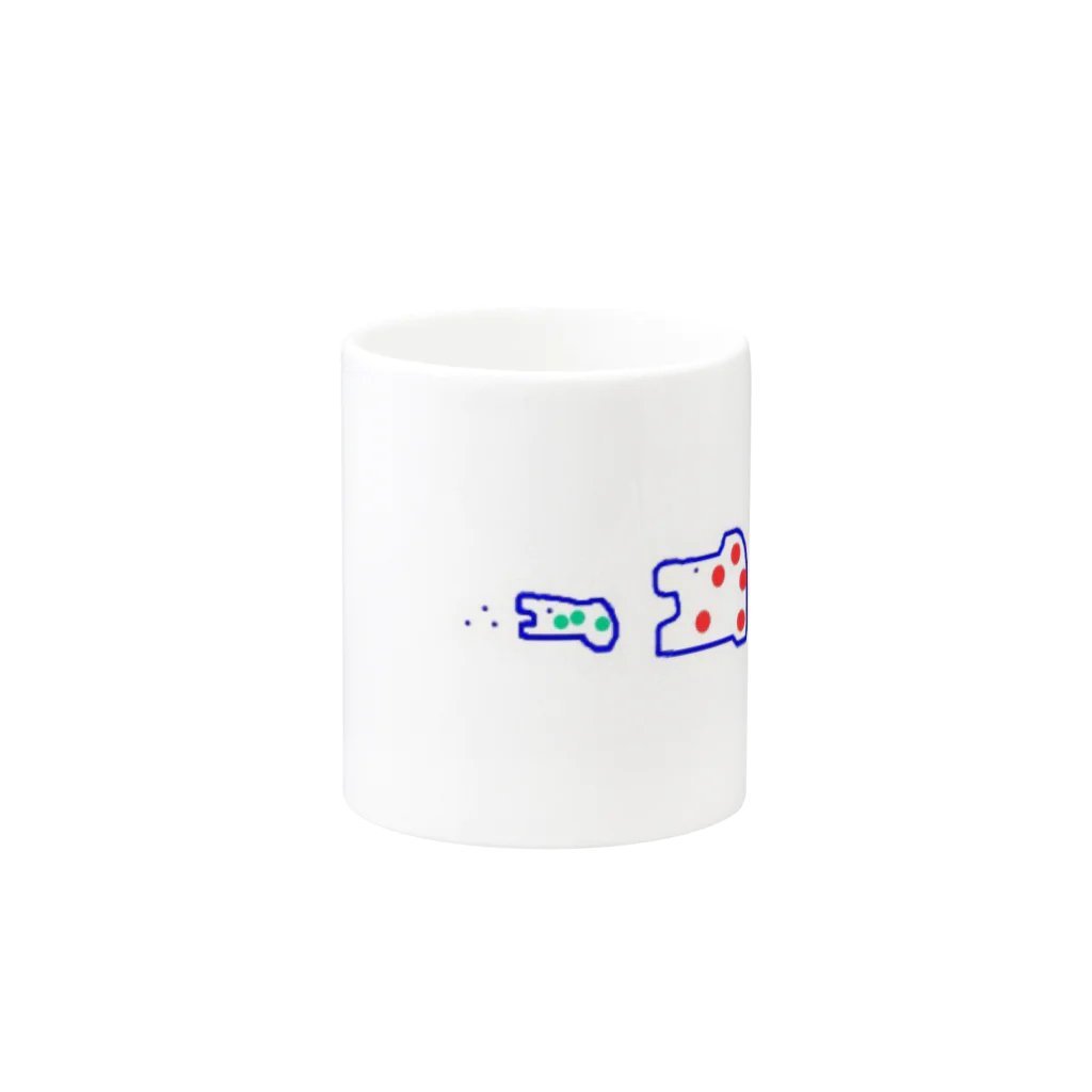 daickeyのさかなのせかい Mug :other side of the handle