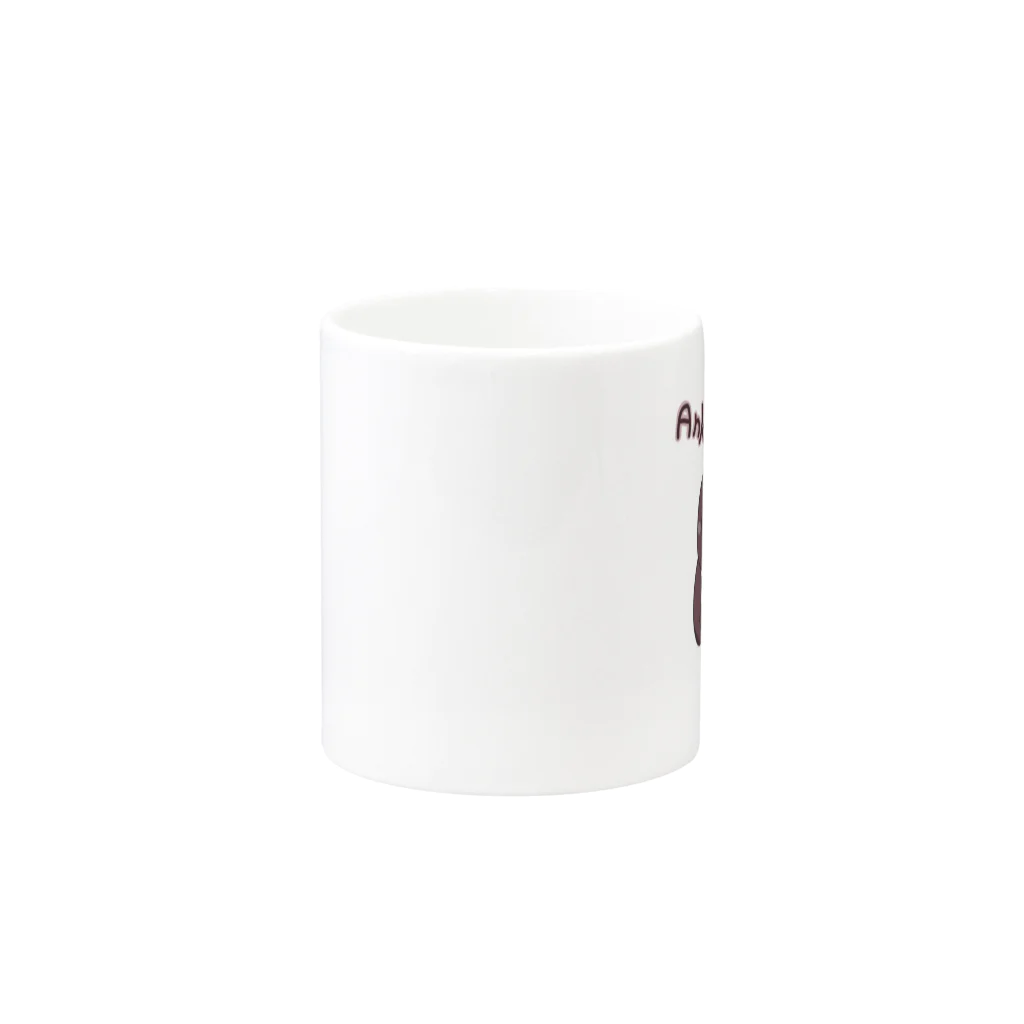 くぁぼのAnko Mug :other side of the handle