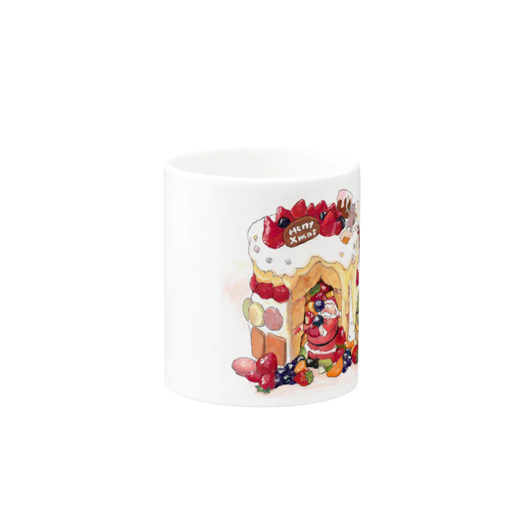 ジョニー|イラストレーターのクリスマスのお家 Mug :other side of the handle