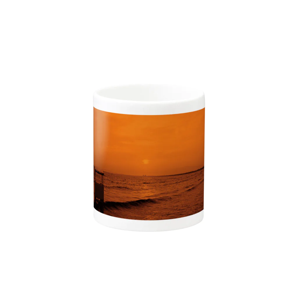 FahrenheitのBEACH orange Mug :other side of the handle