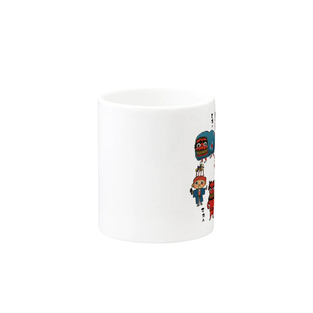 StudioHumHumの花祭り Mug :other side of the handle