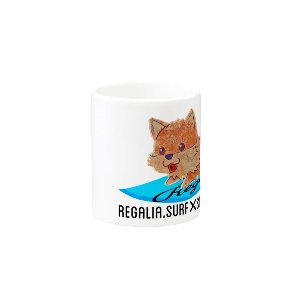 REGALIAのREGALIA dog surf マグカップの取っ手の反対面