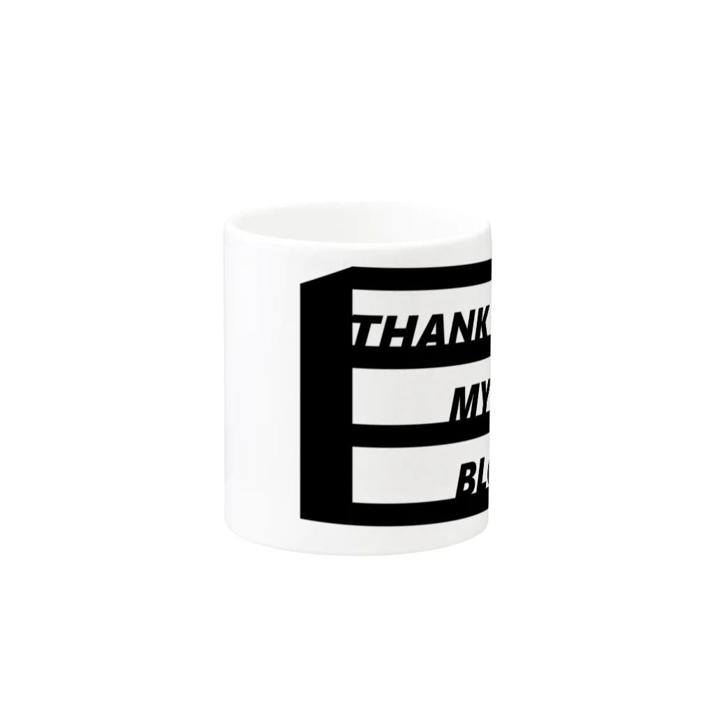 THANK YOU MY GOODIESのオル棚小物 Mug :other side of the handle