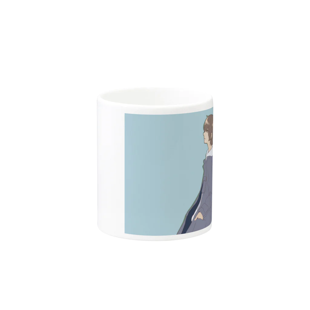 塩酸のウルフくん Mug :other side of the handle