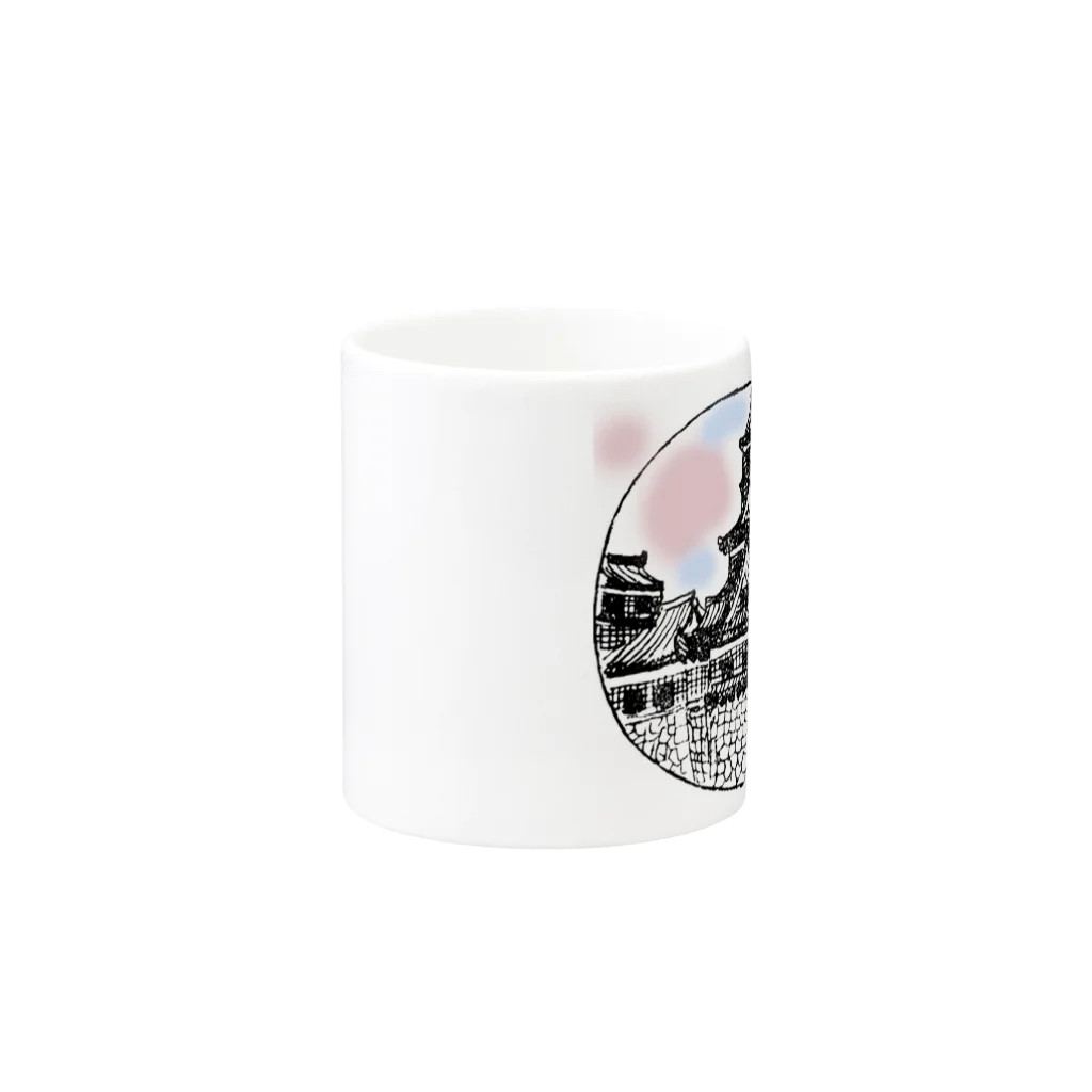 yt19380709の＃いくぞ岩田屋　　熊本城 Mug :other side of the handle