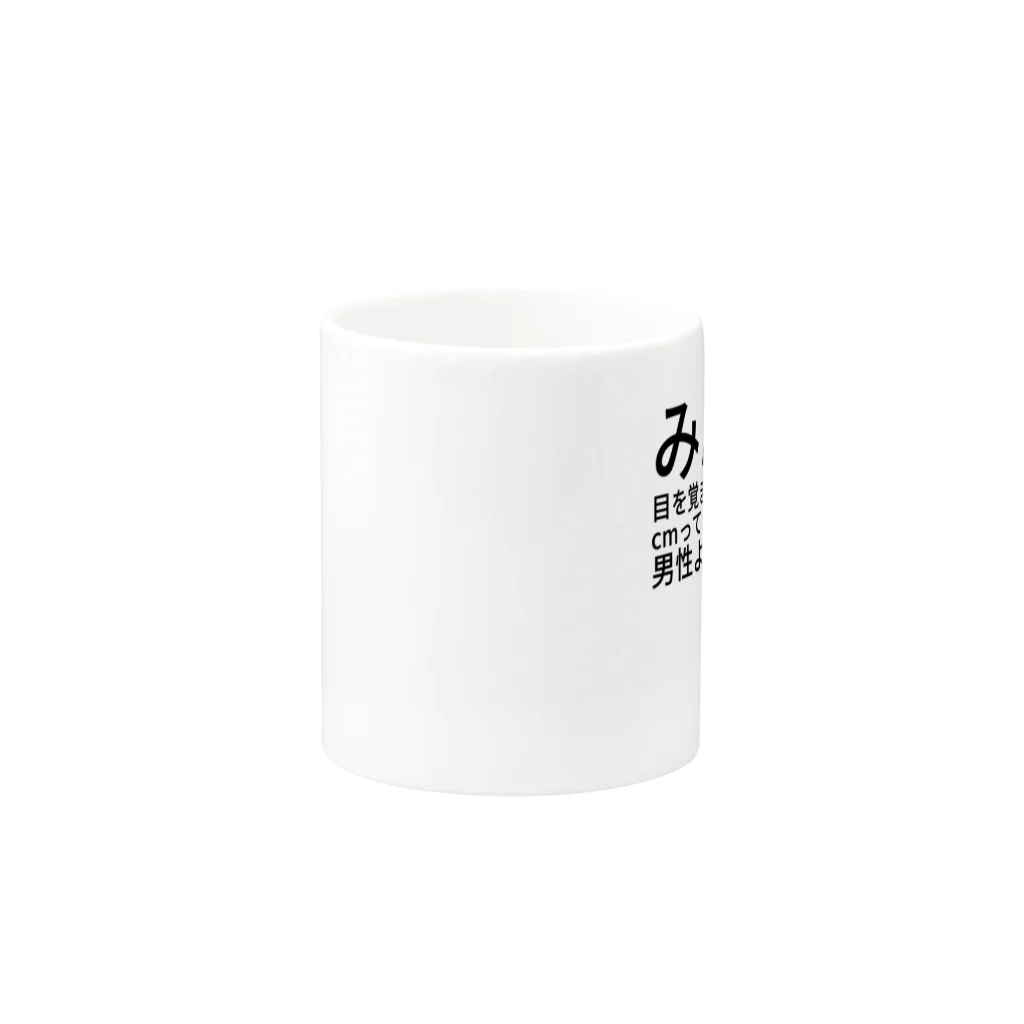 CICのみんな、目を覚ますんだ！１９０cmってことはへたな成人男性よりでかいぞ！ Mug :other side of the handle