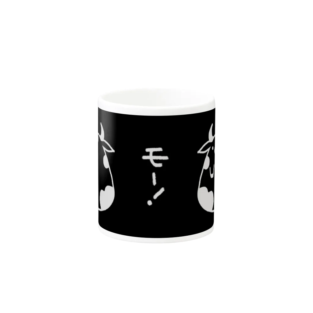 320(みつお)のうしおばけ Mug :other side of the handle