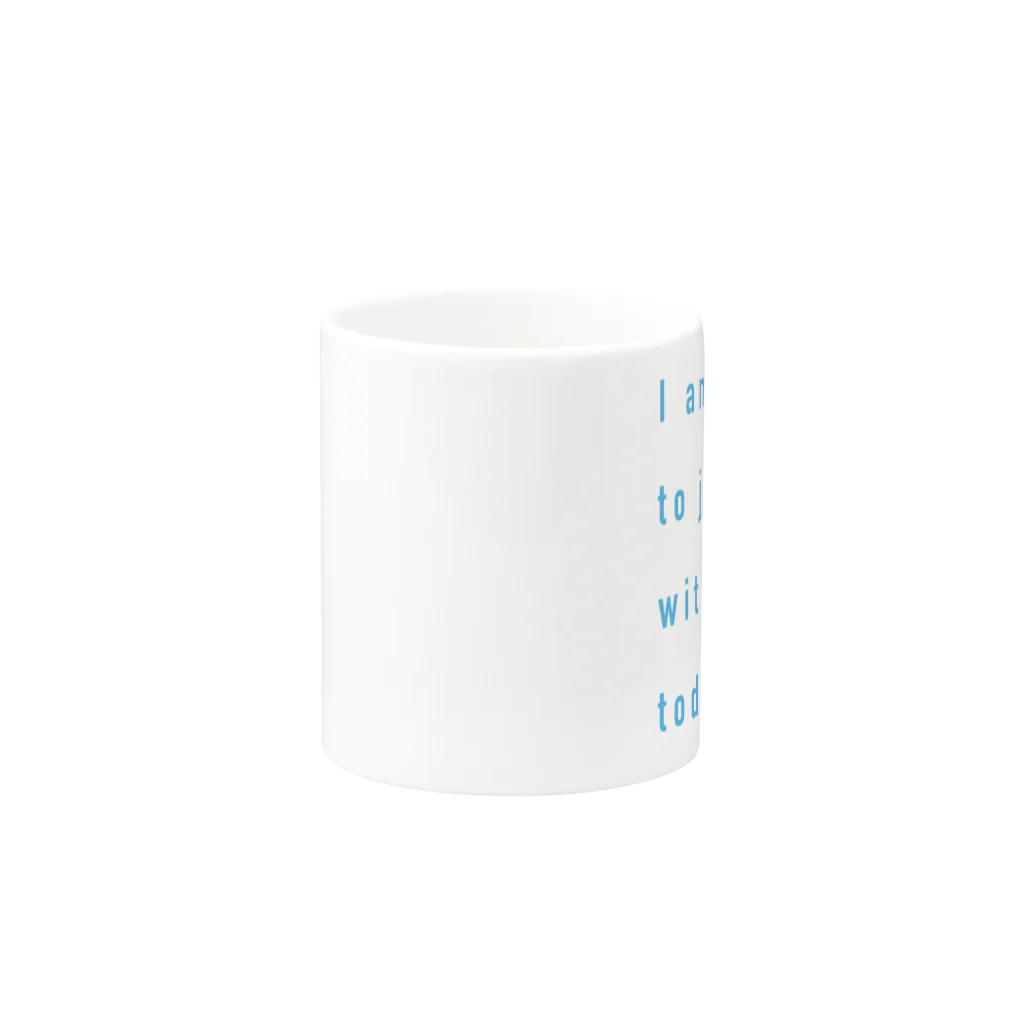 ALBAtherapyのIamHappyToJoinWithYou_SKYBLUE Mug :other side of the handle