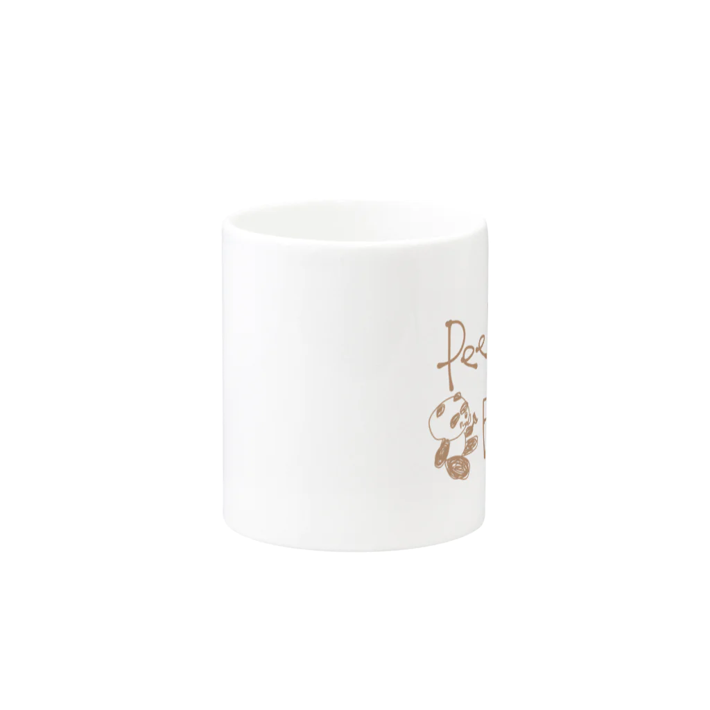 WORLDWIDEのピーラーファンタジーカフェブラウン Mug :other side of the handle