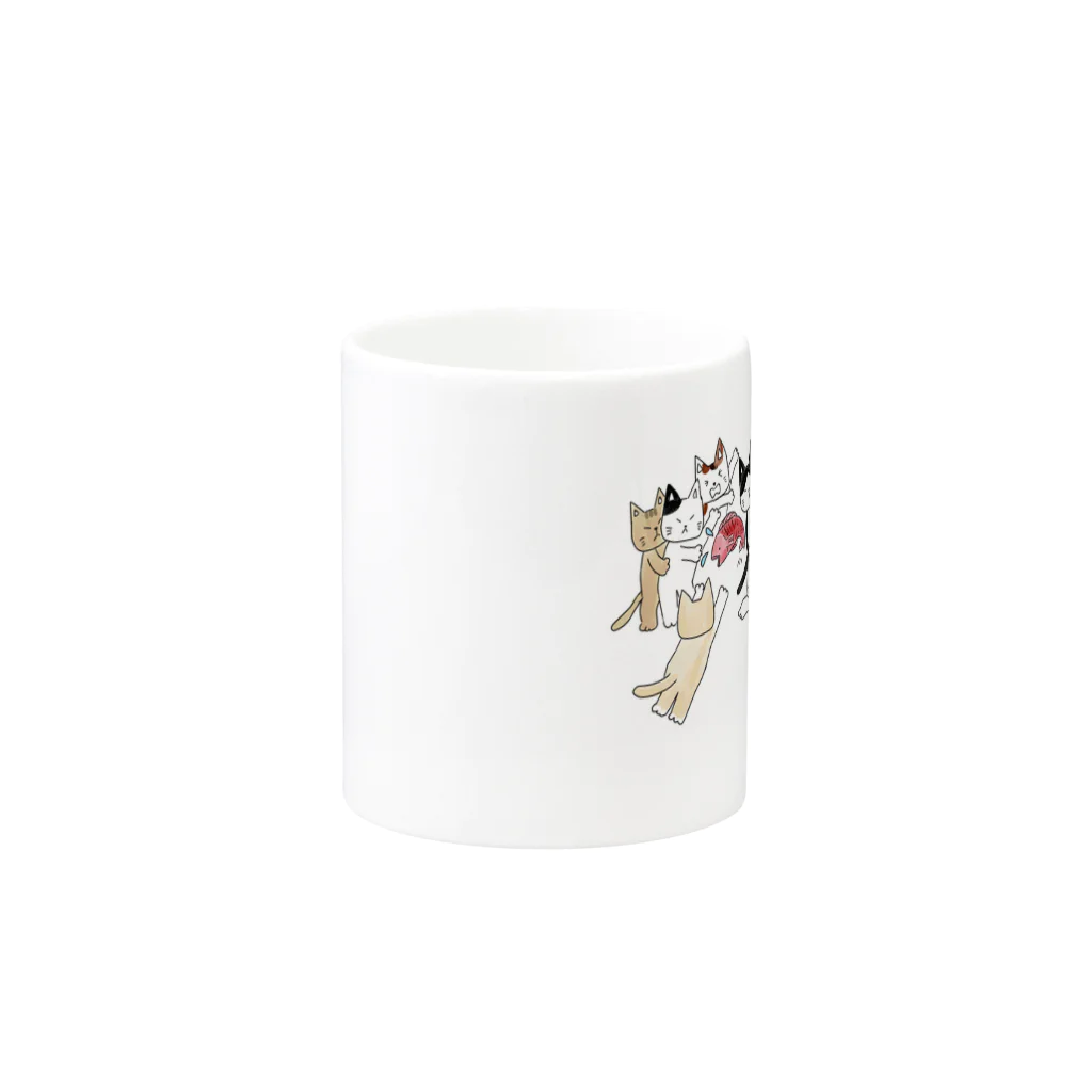 HIKAMARU　SHOPのとりあい Mug :other side of the handle