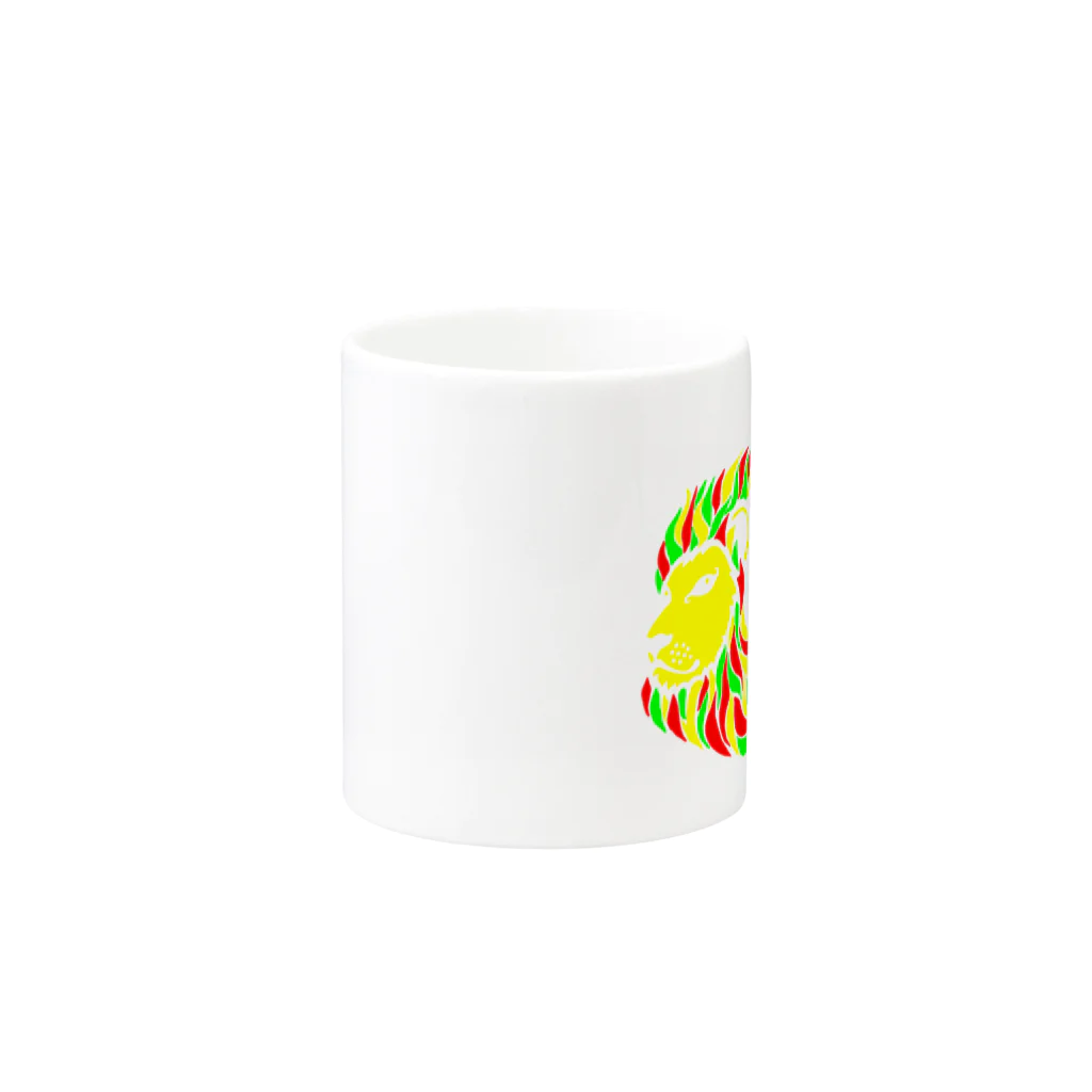 風乃応援団のOne Love Reggae（ラスタ） Mug :other side of the handle