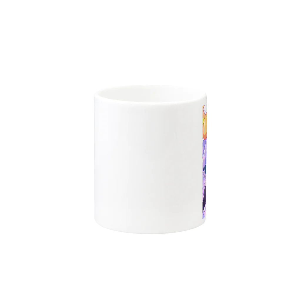 いちご爆弾の宇宙うさぎのミュウ Mug :other side of the handle