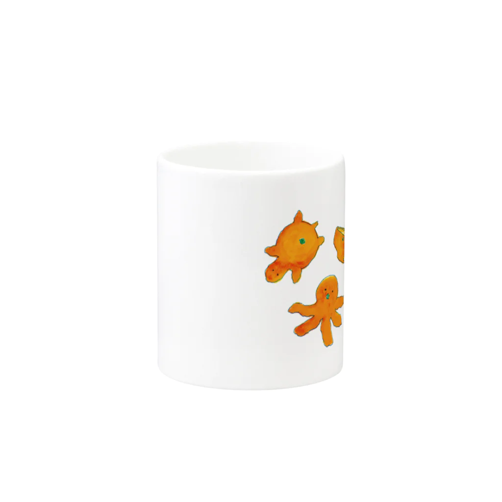 bowwowのみかんの皮むき Mug :other side of the handle