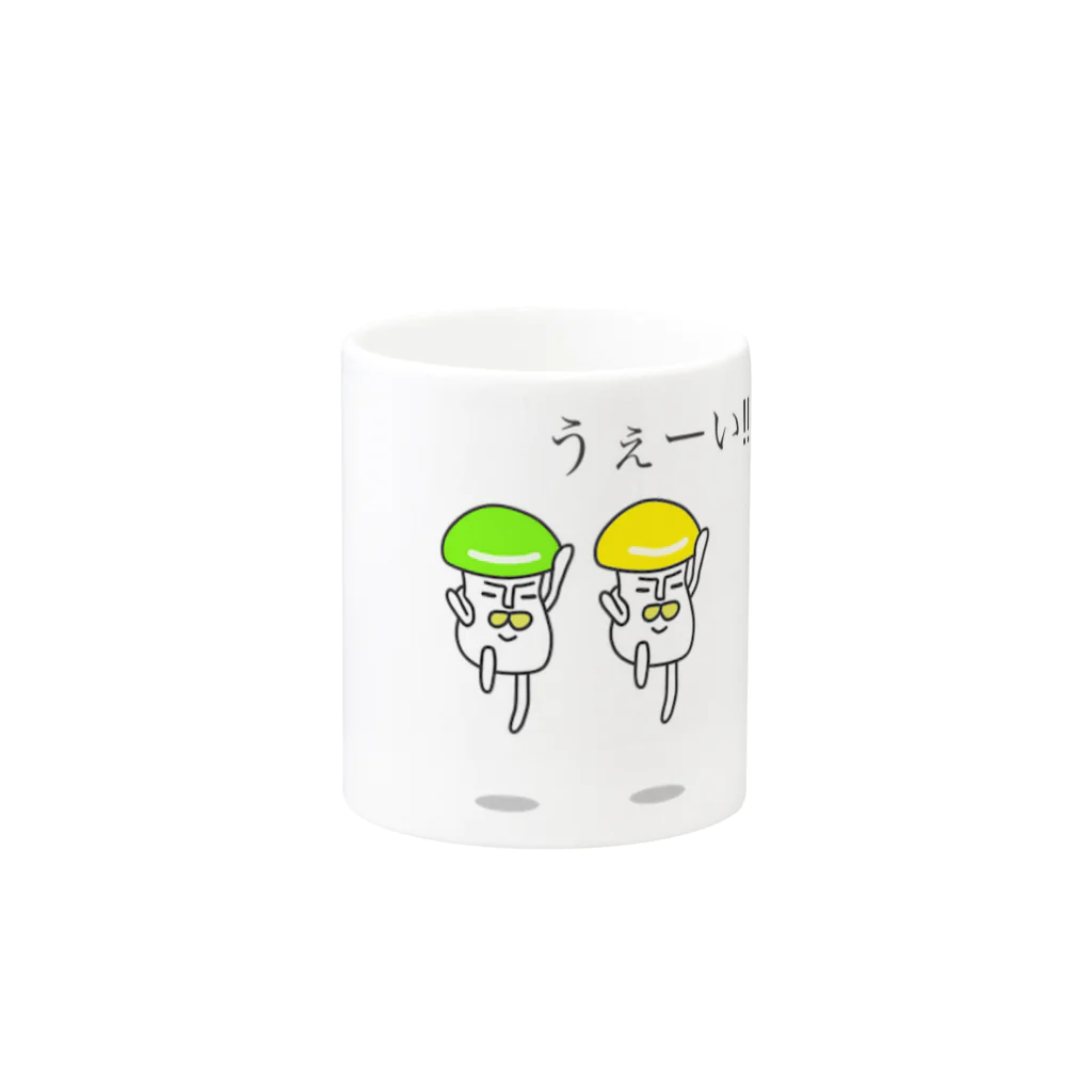 ピルツの毒きのこ Mug :other side of the handle