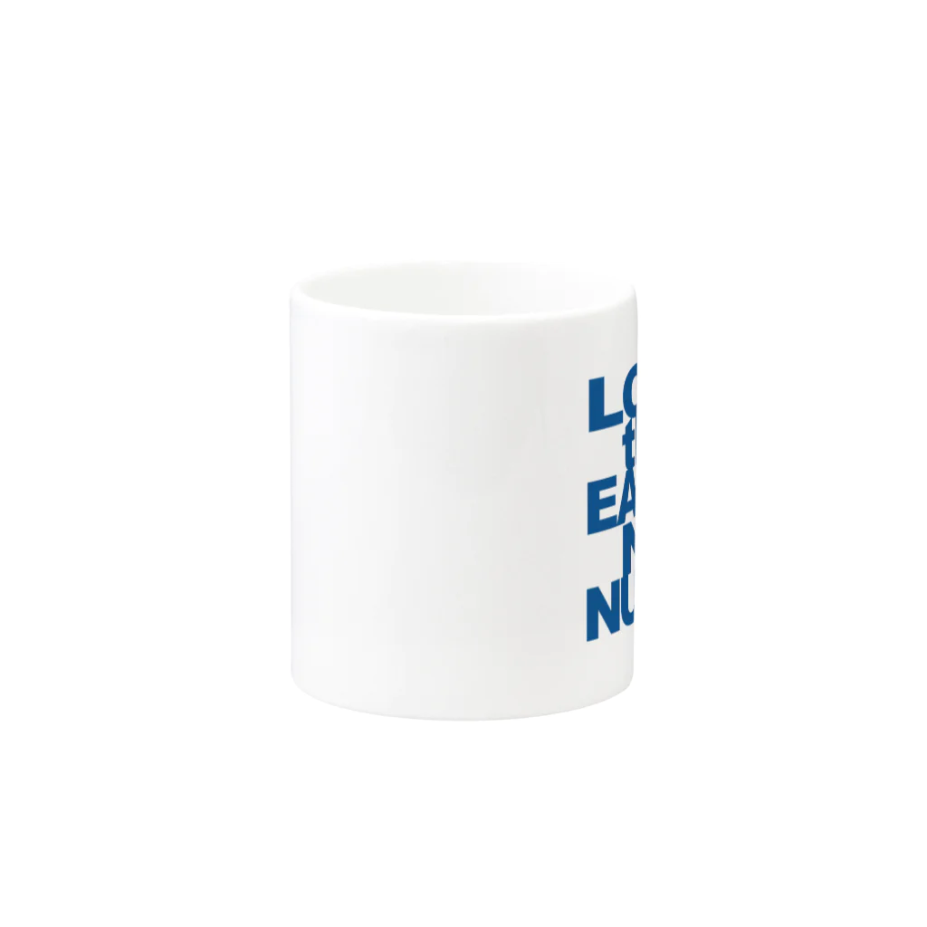 Two Doors Store  (feat.TeamLINKS）のマグ LOVE the EARTH NO NUKES Mug :other side of the handle