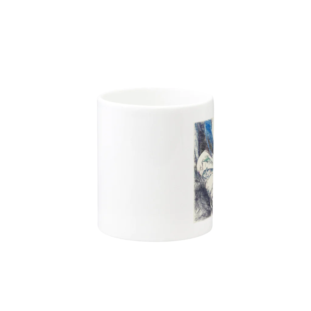 Lost'knotのBLUE CALL GIRL Mug :other side of the handle