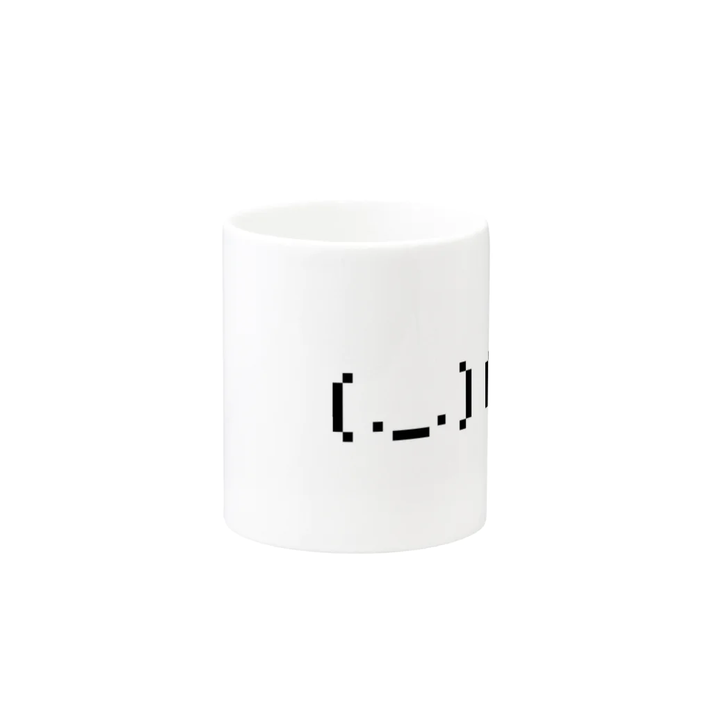 (ふぁ._.じ)の(._.)(´･_･`) Mug :other side of the handle