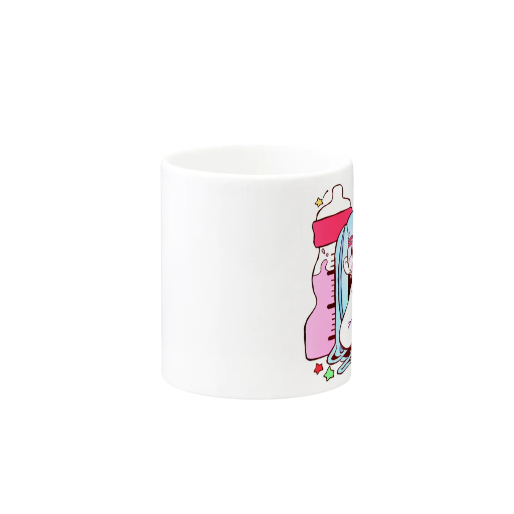 ヒノセアキのべいびーほりっく Mug :other side of the handle