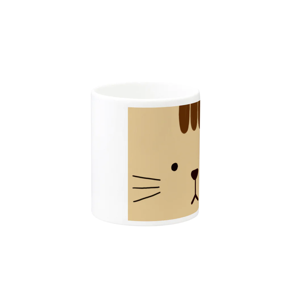 HIKAMARU　SHOPのトラねこどあっぷ Mug :other side of the handle