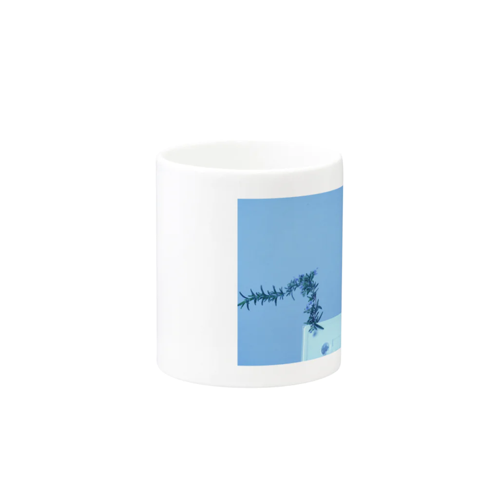 ■の湯の近所の汚い家から摘んだラベンダーと花瓶 Mug :other side of the handle