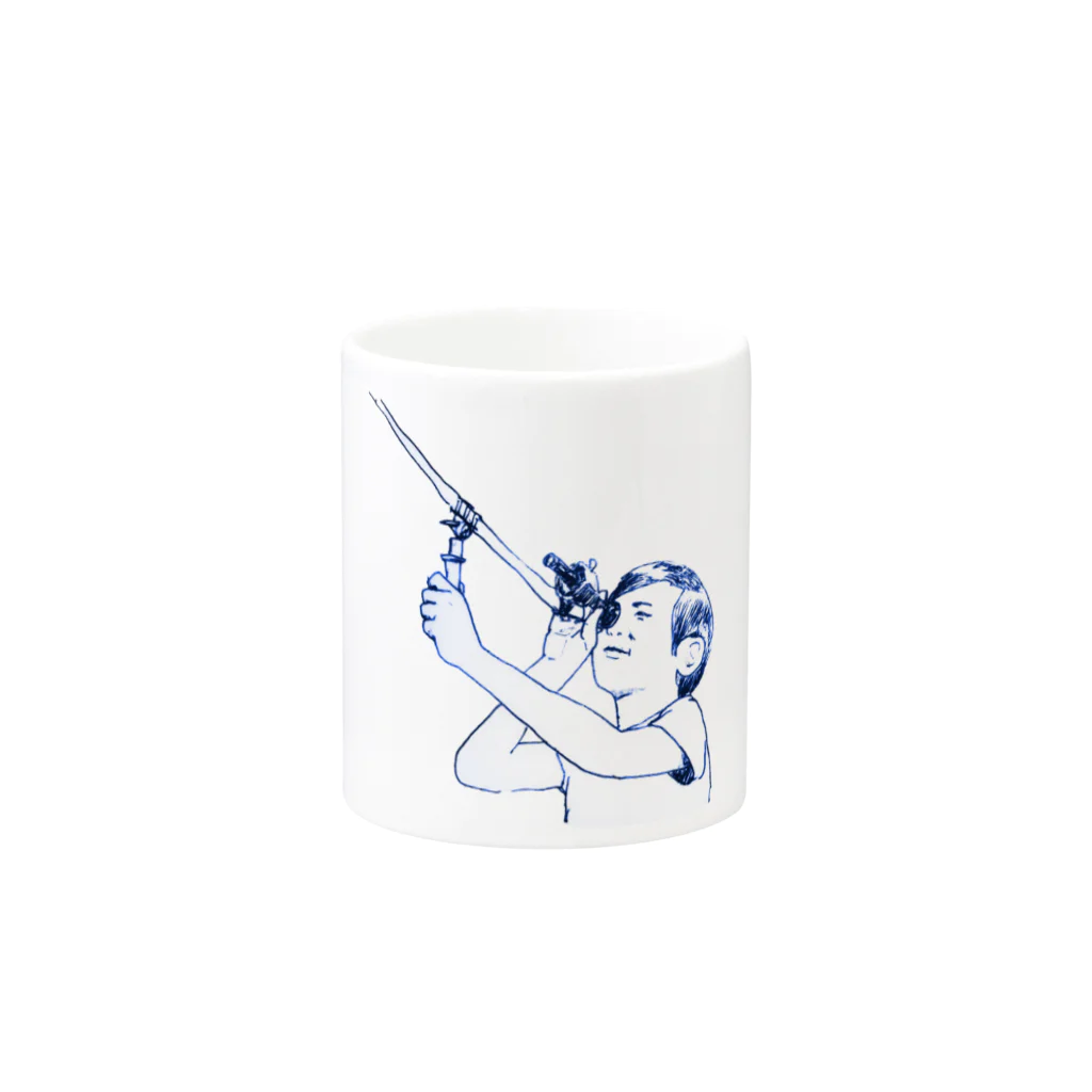 麦チョコ商店の星をみる坊や Mug :other side of the handle