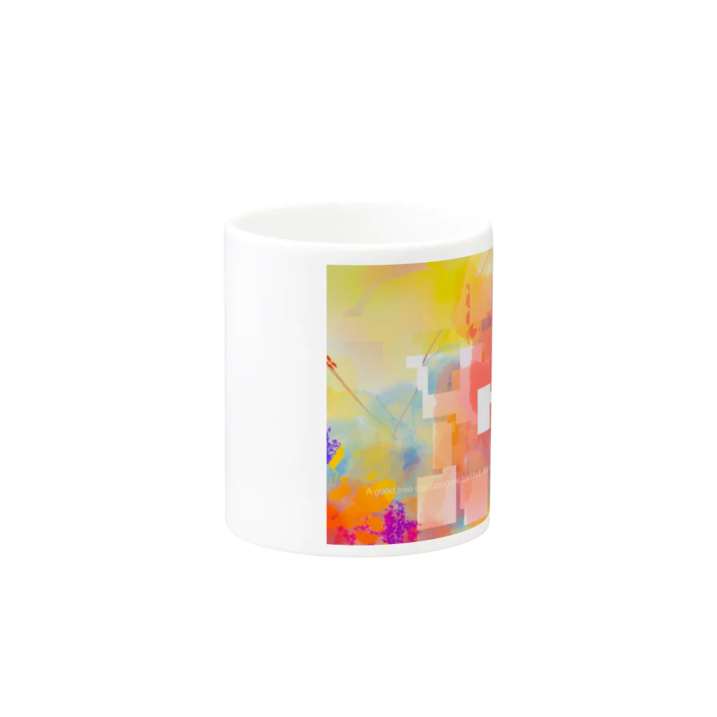 St.SKのアップル Mug :other side of the handle