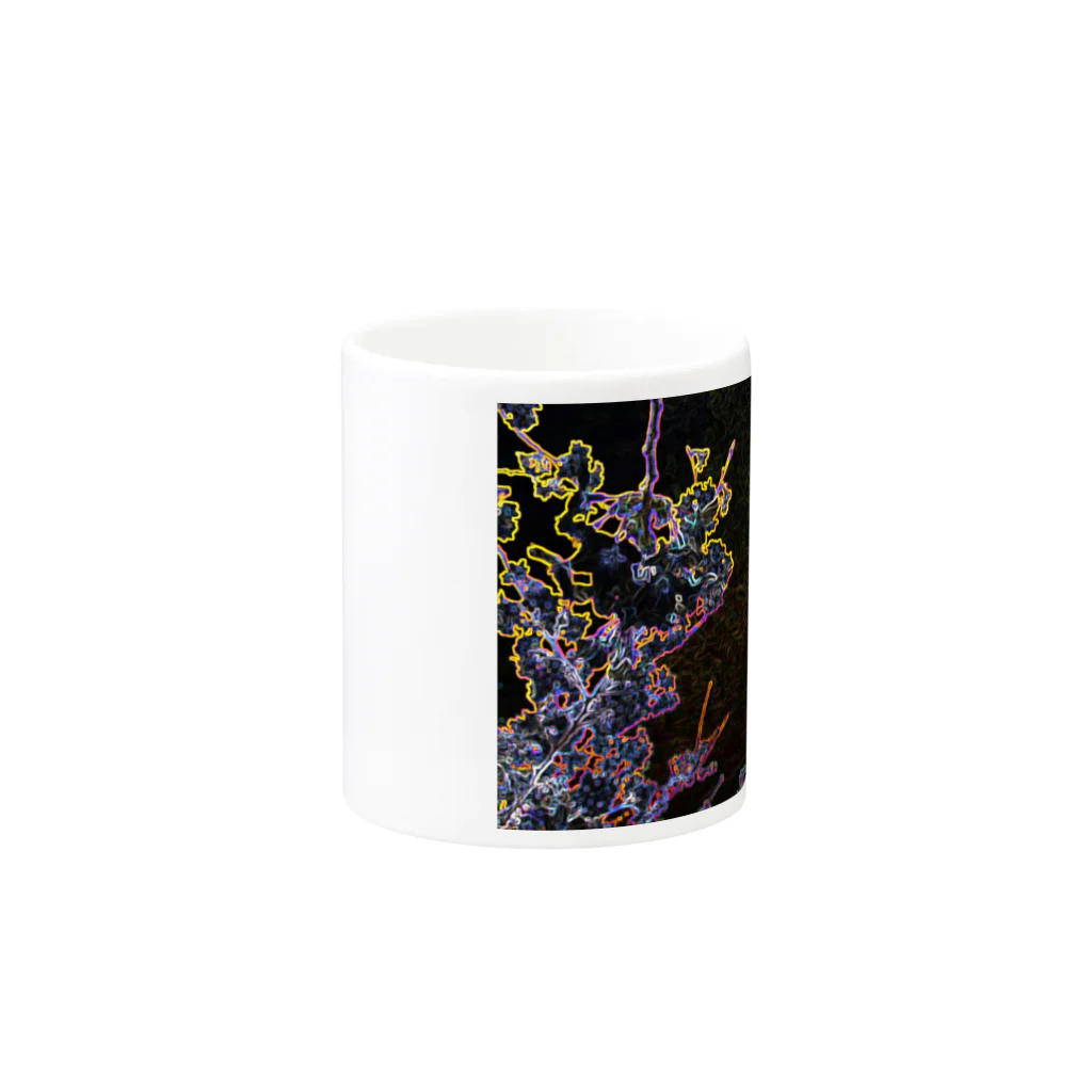 hiroki-naraの桜　サクラ　cherry blossom DATA_P_093_F Mug :other side of the handle